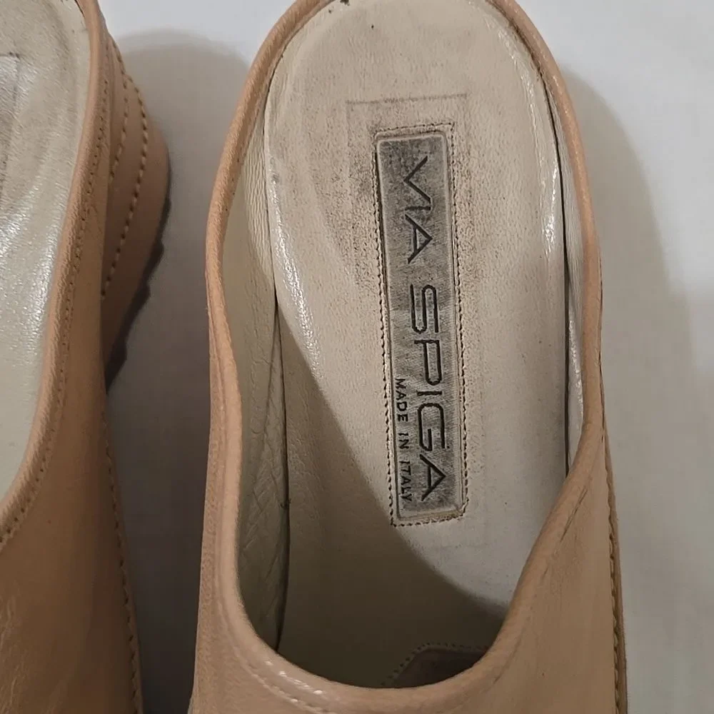 Via Spiga Tan Loafers Slip-Ons Shoes‎ 6.5